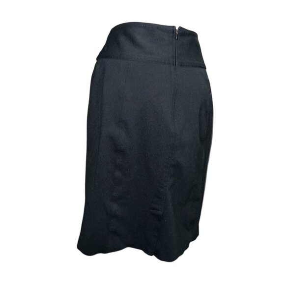 INC Black High-Waisted Button Detail Pencil Skirt Size 14 International Concepts - Picture 10 of 12